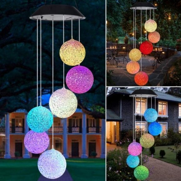 Undefined Other - Solar Powered LED Wind Chimes